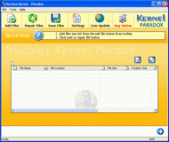 Nucleus Kernel Paradox Database Repair screenshot